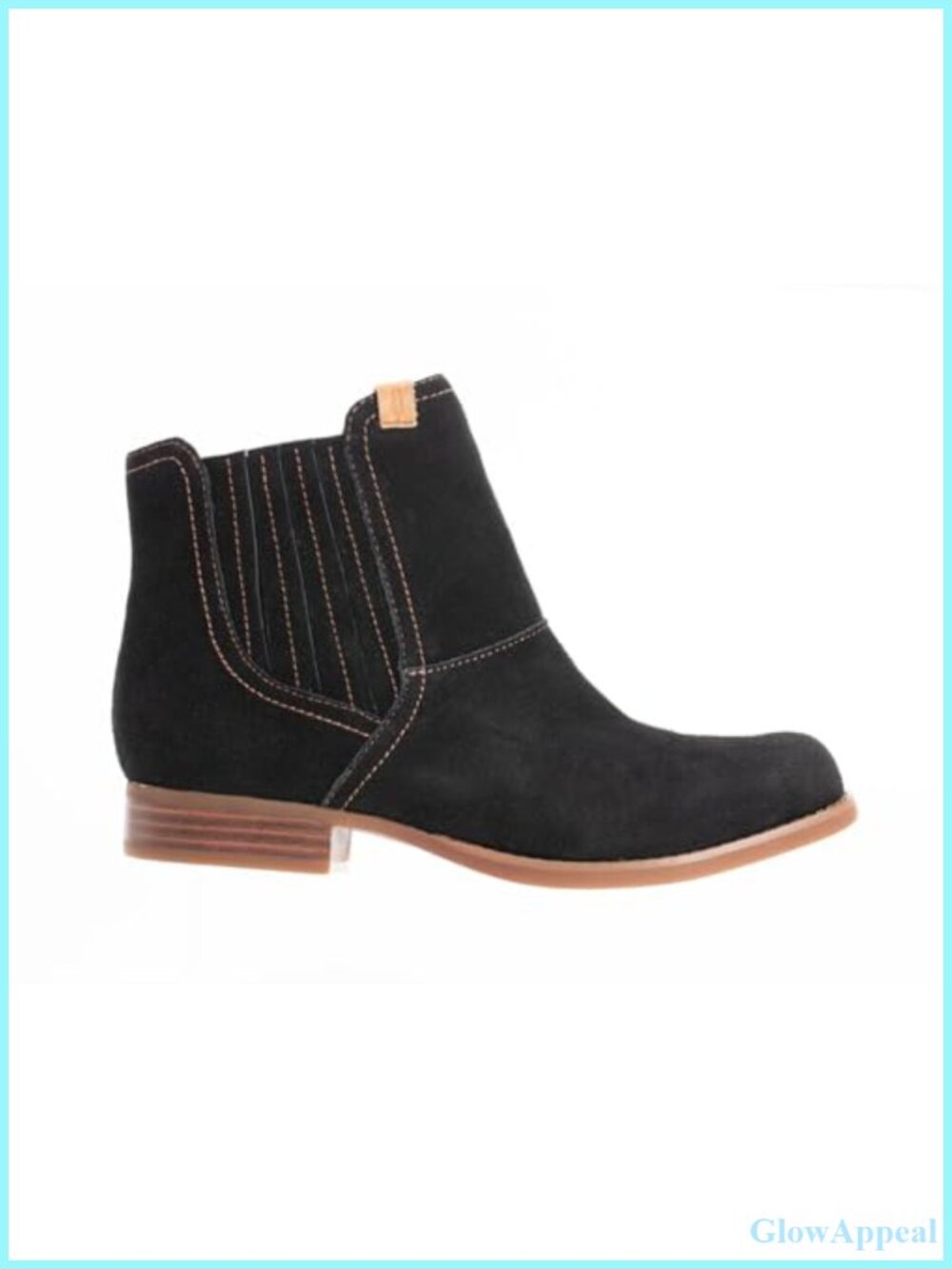 Suede Ankle Bootie with Orthotic Support & Full-Length Zipper